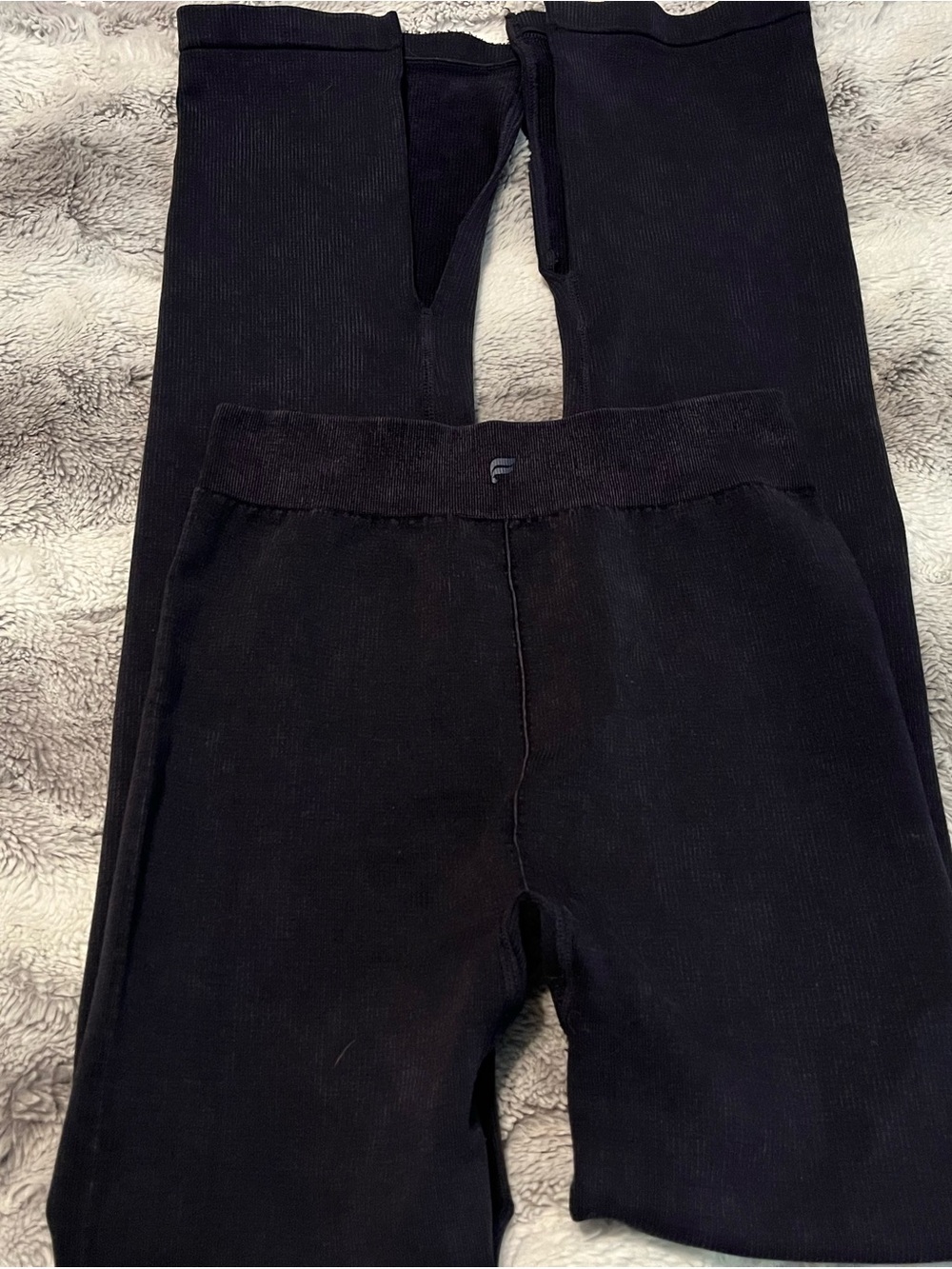 Fabletics Women’s Black Ribbed Leggings